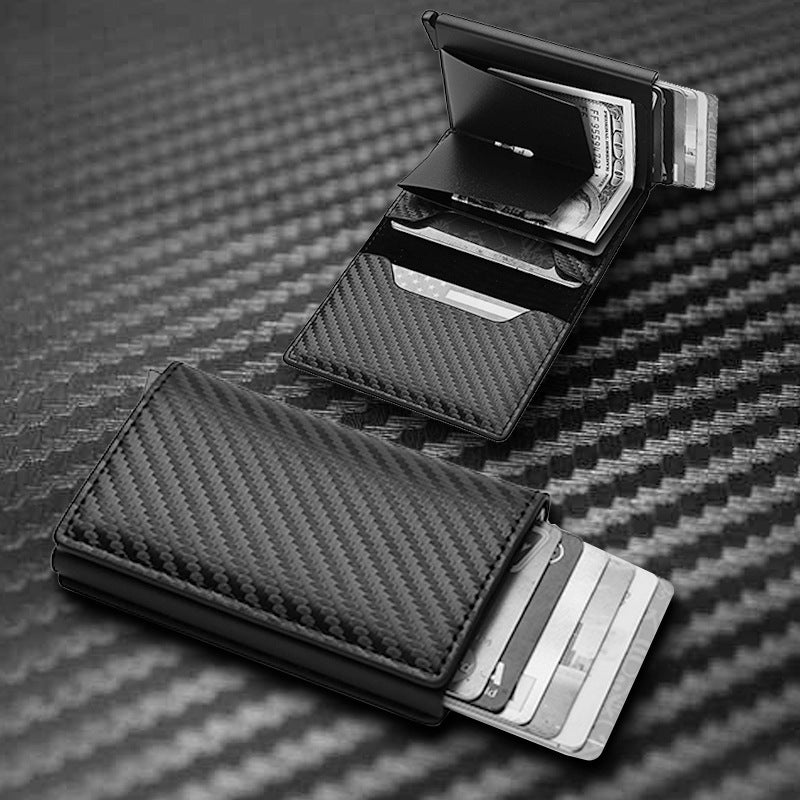 RFID Compact Wallet Unisex Carbon Series