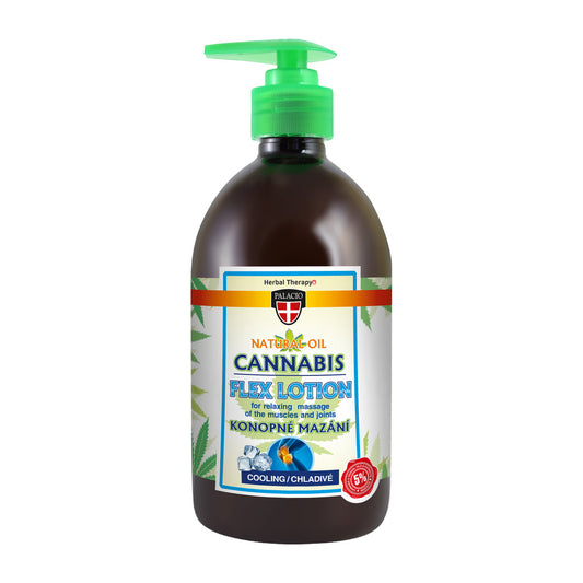 PALACIO Cannabis Flex Cooling Lotion mit Pumpe 500 ml